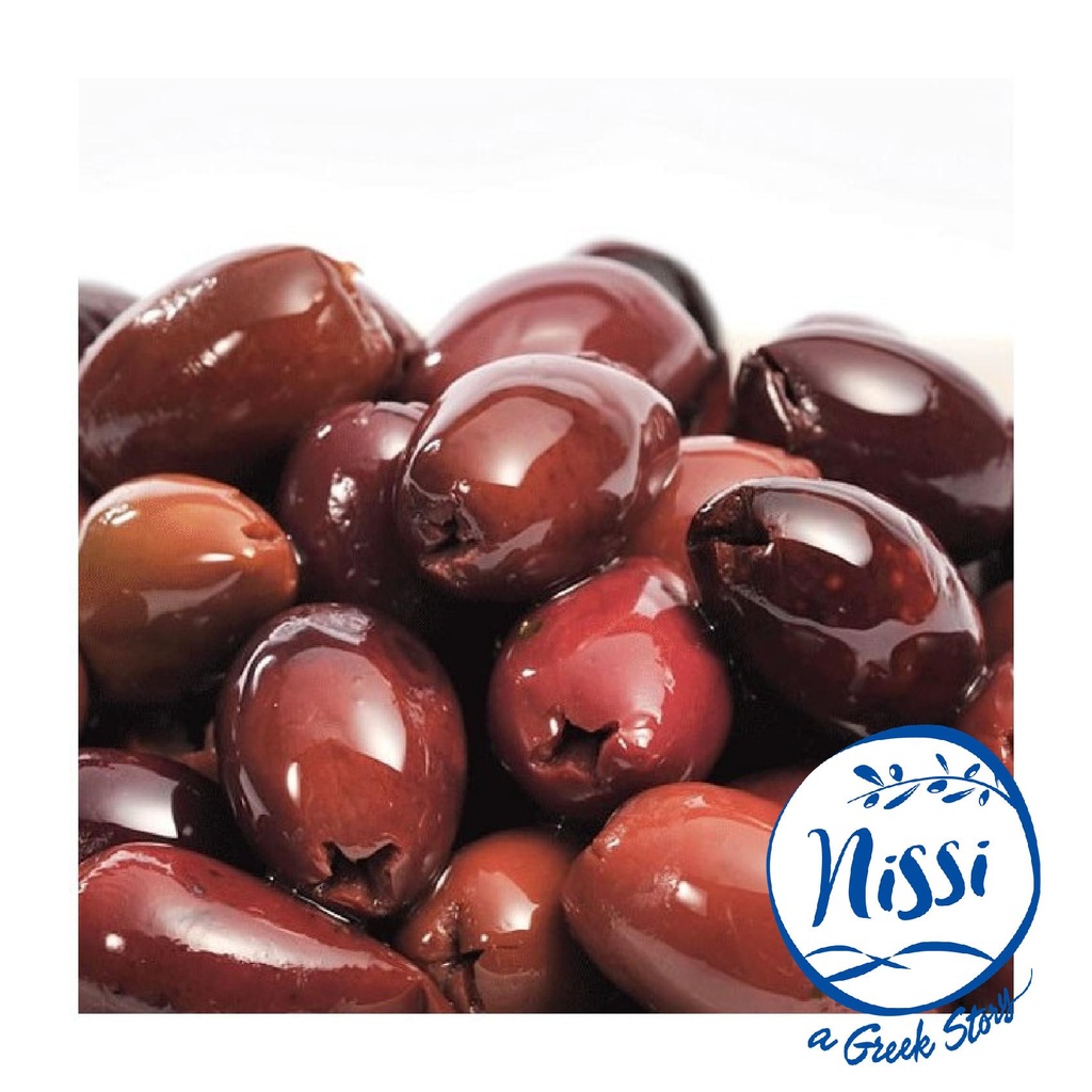 Organic Greek Nissi Kalamon Olives Large (without Pit) 500g
